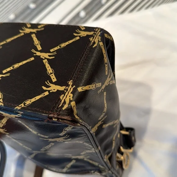 LONGCHAMP Vintage logo Brown Crossbody/ shoulder bag, Camera bag, 2outer pockets - Picture 10 of 16